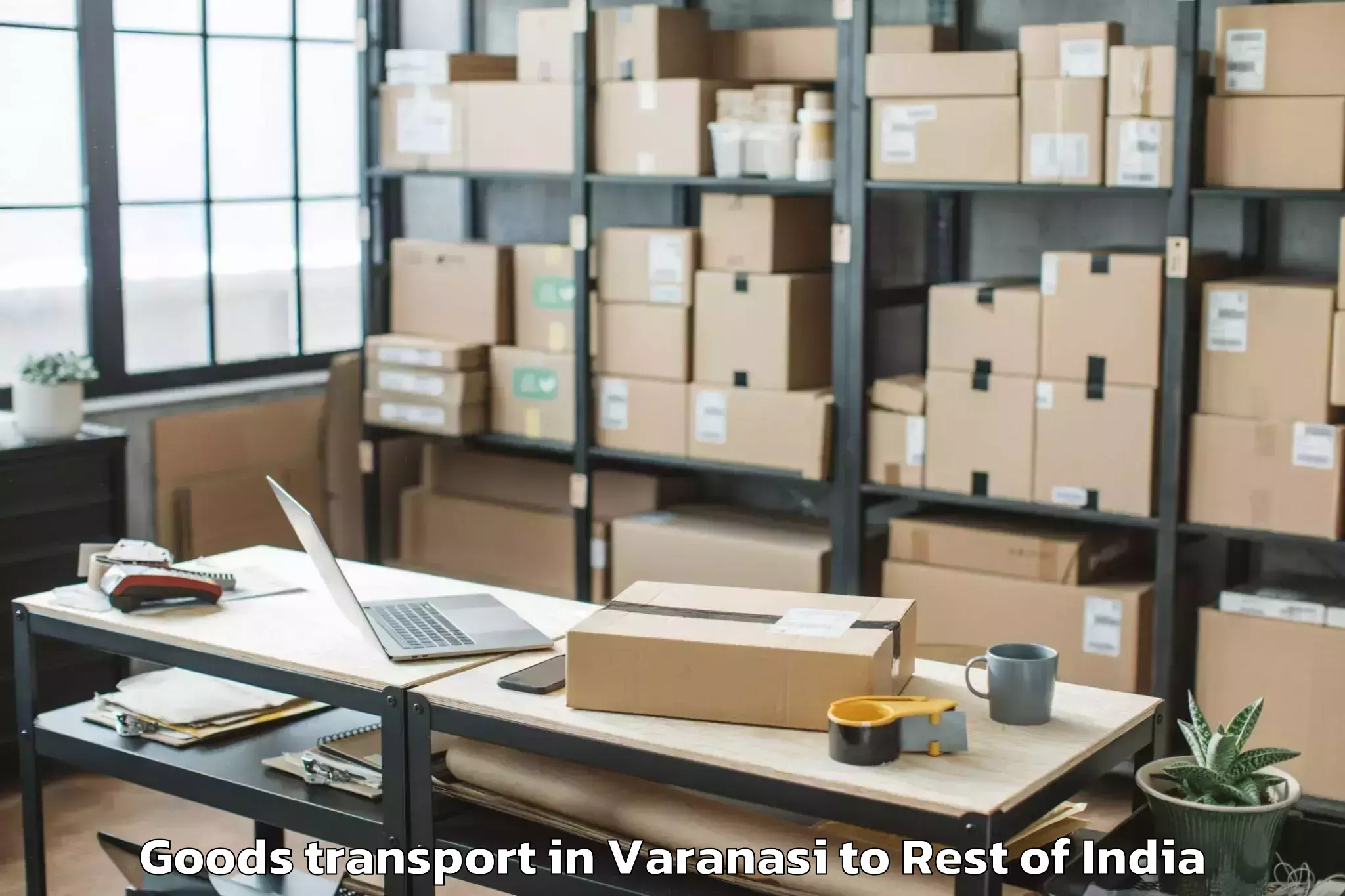 Easy Varanasi to Rajouri Airport Rji Goods Transport Booking